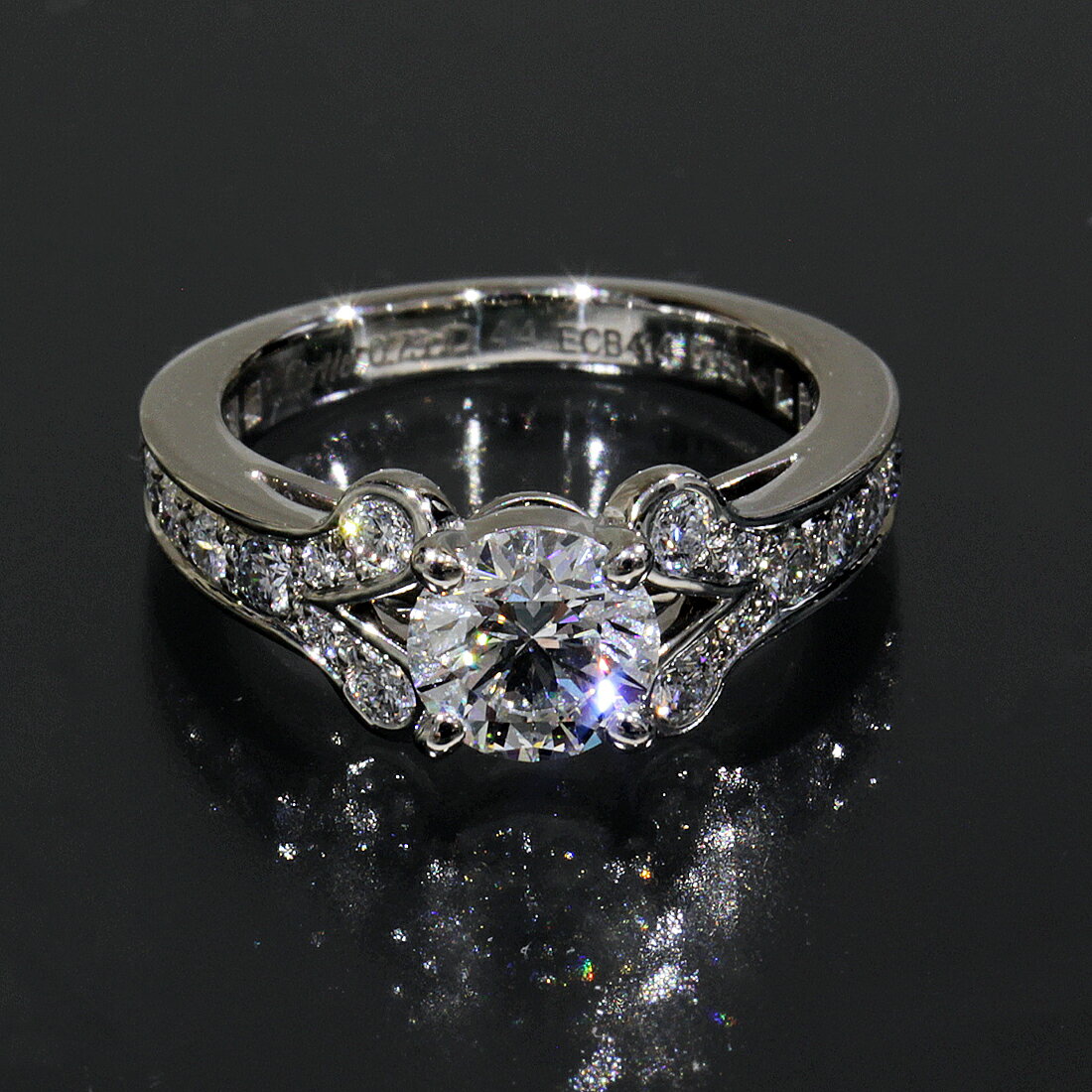 ����ƥ��� ������ 0.73ct VVS2 G 3EX ��� 4�� Pt950������ Ȣ GIA ����� �Х�꡼�� 5.2g ���ʻž�� ɽ��������44 Cartier 5923A����š�