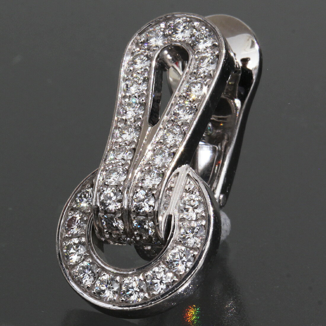 乐天商城 - カルティエ イヤリング アグラフ K18WG 片方のみ 4.7g 新品仕上済●ピアス 750 シングル Cartier 6513A【中古】