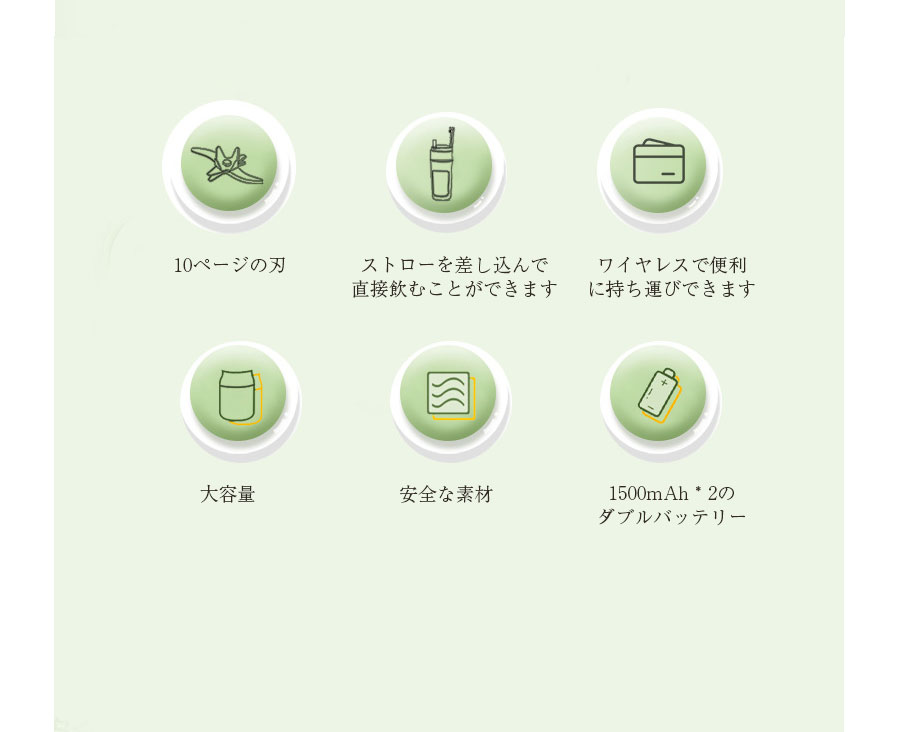 水筒ジューサー 500ml ミキサー 野菜 果物 ジュース 小型USB充電式 携帯可能水筒 氷も砕ける 離乳食　ポータブルブレンダー 軽量 母の日 父の日 敬老の日 アウトドア 旅行 出張 オフィス 離乳食用 栄養補充 氷 grk24-10018434 GRK サンプル画像3