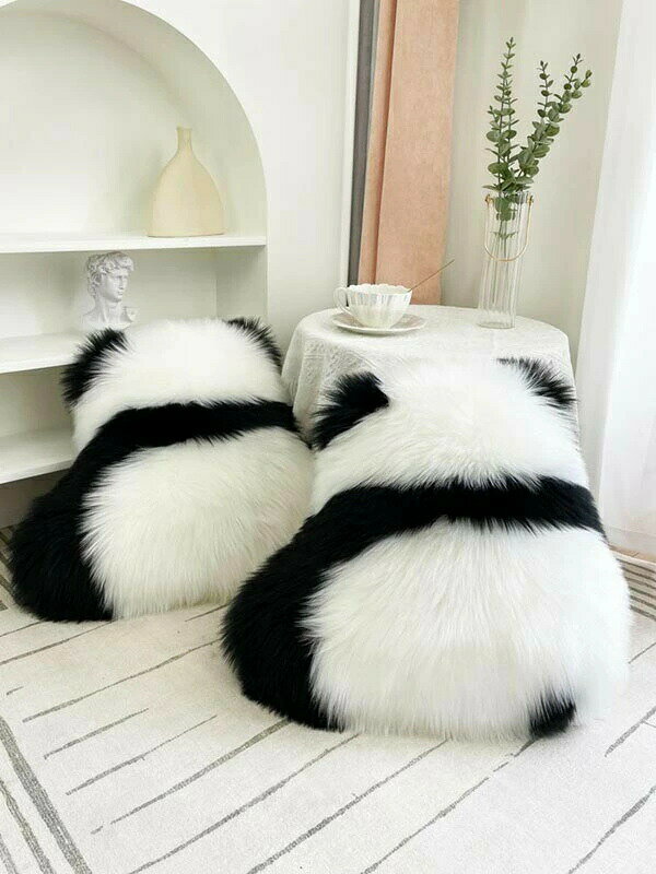 抱き枕 動物 パンダ ぬいぐるみ クッション 座布団 椅子 癒しグッズ 大きい プレゼント ギフト アニマル フェイクファー 昼寝枕 かわいい インテリア 子供 もちゃ もしろ クリスマス 誕生日 PP綿 [2]