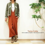 サロペット/コンビネゾン/ガウチョパンツ/ワイドパンツ/マキシ丈/人気アイテムに新型入荷♪楽ちんお洒落なサロペット◆エンボスストレッチカットソーVネックガウチョコンビネゾン/オールインワン/オーバーオール/レディース/女性用/あす楽/