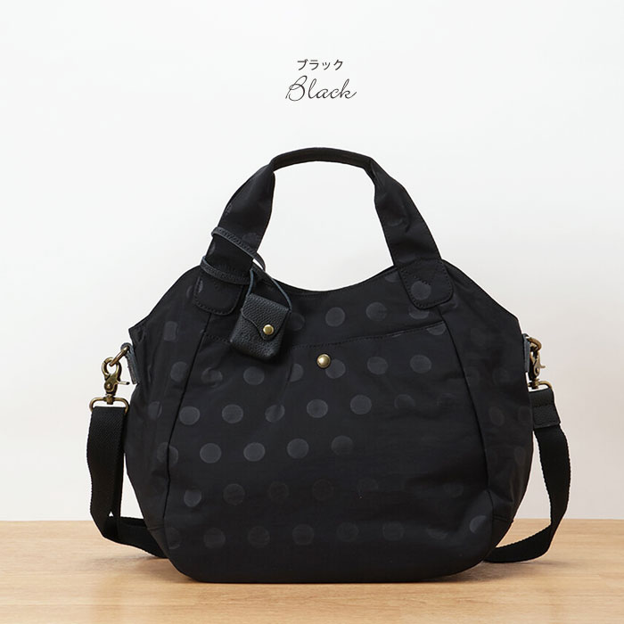 楽天市場】ドット柄（カラーブラック）（トートバッグ｜レディース