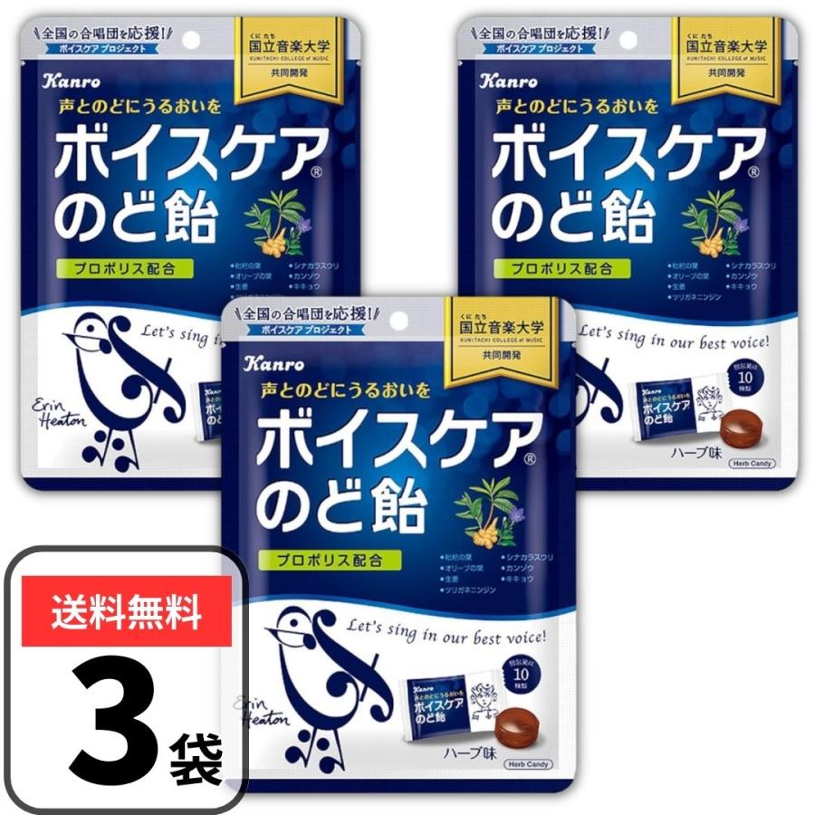 ボイスケアのど飴 70g×3袋 喉飴 カン