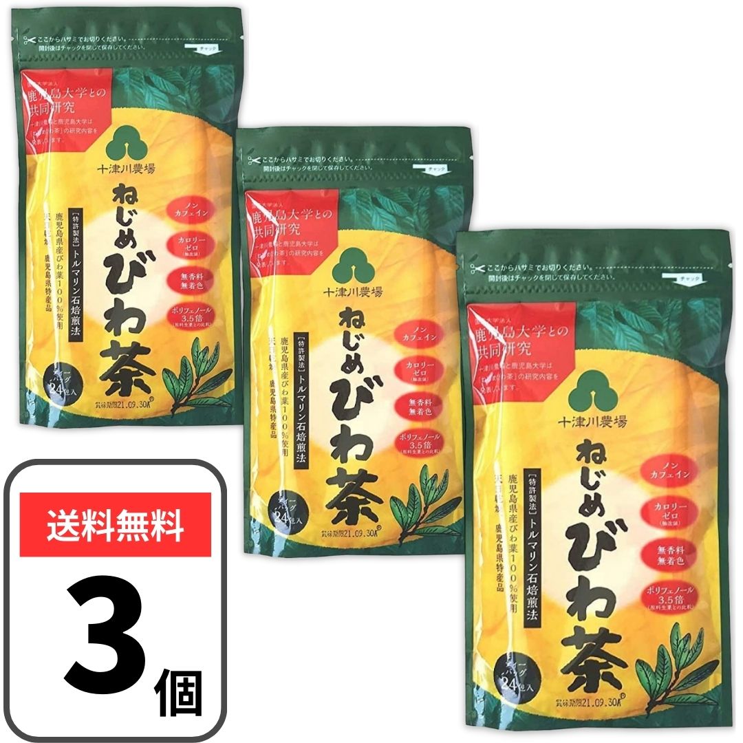 ねじめびわ茶 びわ茶 （2g×24包）×3袋 十津川農場 枇杷茶 根占枇杷 健康茶 ノンカフェイン
