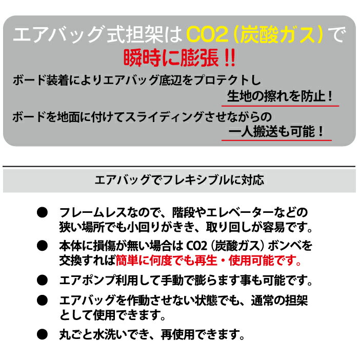 エクストレッチャーS エアバッグ式担架 簡易 担架 ストレッチャー 搬送 救護用 防災 コンパクト フレームレス 階段搬送 プレゼント