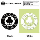 デカール ステッカー ACECAFELONDON N004DE デカール ステッカー アクセサリー バイク エースカフェロンドン シール 抜き 抜き文字 サークル クローバー ロゴ ROCKERS ロッカーズ ポイント消化 プレゼント