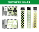 【P2倍☆お買い物マラソン】 ACECAFELONDON デカール ステッカー アクセサリー バイク エースカフェロンドン シール クローバー ロゴチェッカーライン チェッカーフラッグ CHECKERLINE ポイント消化 N008DE N009DE プレゼント