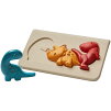 木のおもちゃプラントイ恐竜パズル知育玩具