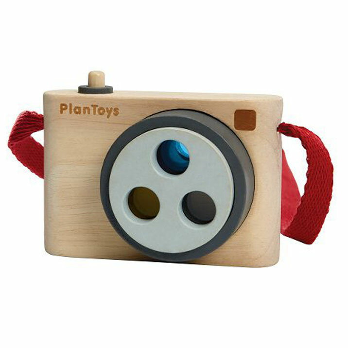 プラントイ 木のおもちゃ スナップカメラ 木製玩具 知育玩具