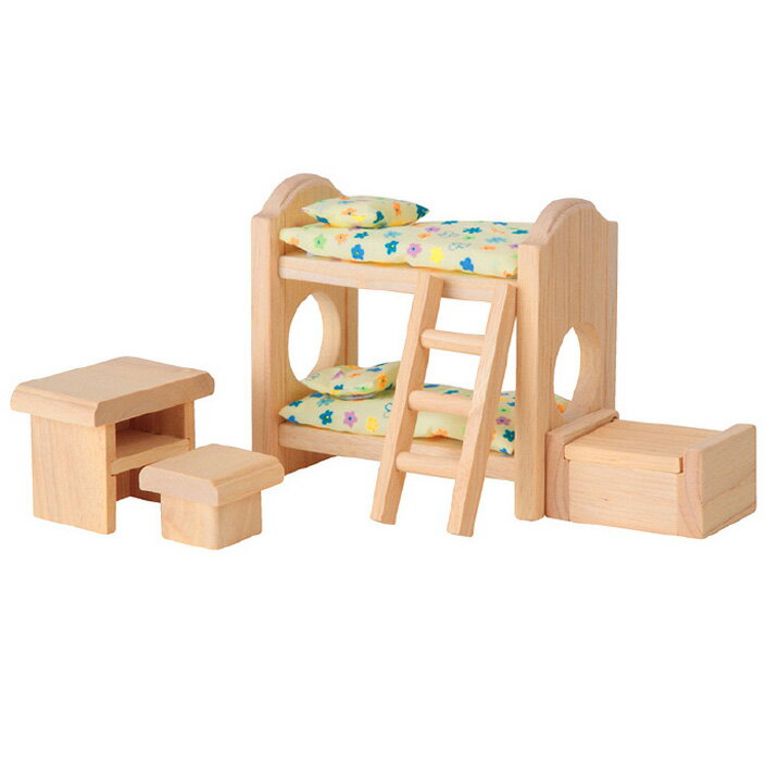プラントイ 木のおもちゃ ドールハウス クラシック子ども用ベッド おままごとに 木製玩具 【あす楽対応】