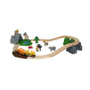 BRIO ブリオ 木製レール サファリアドベンチャーセット 木のおもちゃ 木製レール 列車 電車 アニマル 動物 木製玩具 知育玩具