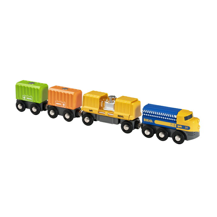 BRIO ブリオ 木製レール カーゴトレイン 木のおもちゃ 貨物列車 電車 マグネット式 木製玩具 知育玩具のサムネイル