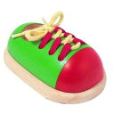 プラントイ 木のおもちゃ タイアップシューズ 靴ひも結び 木製玩具 知育玩具