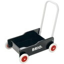 BRIO ブリオ 木製 手押し車 歩行練習 黒 木のおもちゃ