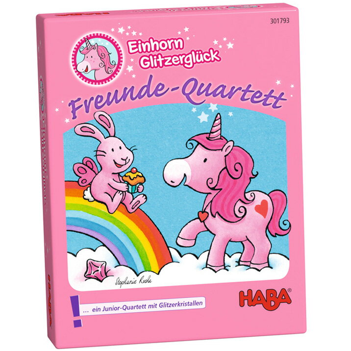 HABA ハバ ユニコーンカルテット 缶入り 日本語説明あり メモリーゲーム 知育玩具 雲の上のユニコーン かわいい...
