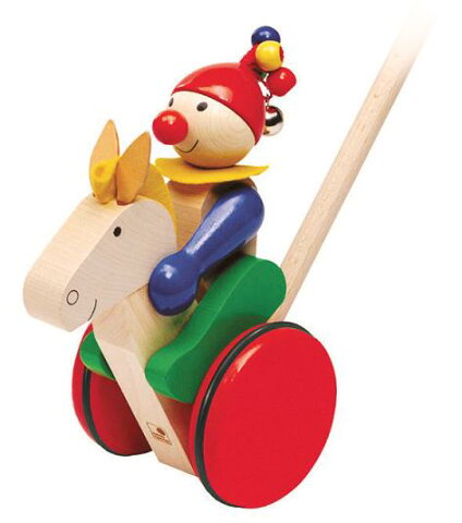 セレクタ社 木のおもちゃ Selecta 知育玩具 ドイツ製 手押し・ギャロップ 手押し車 馬 【あす楽対応】