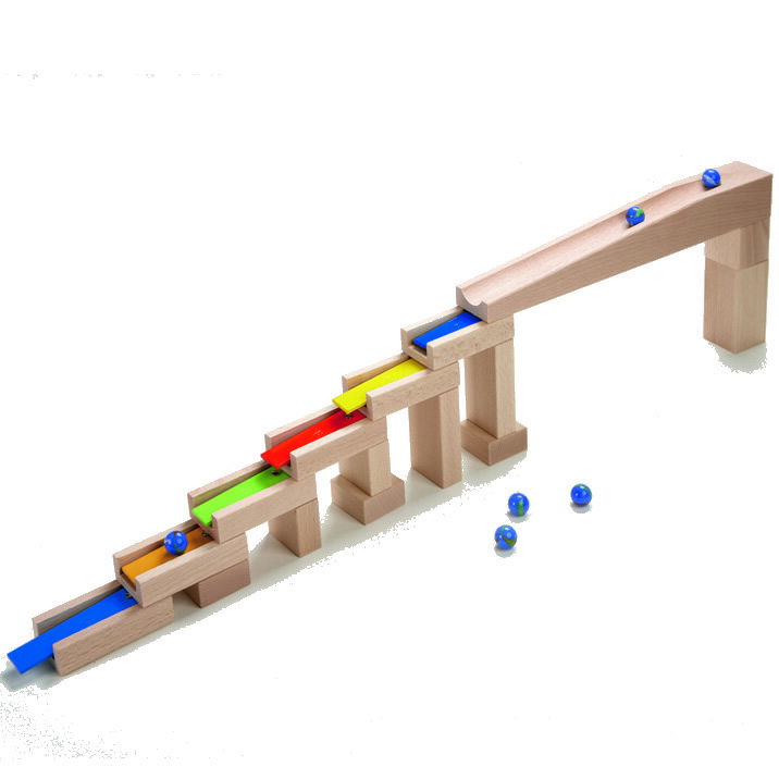 ハバ 積み木 HABA ハバ 木のおもちゃ ドイツ製 組立てクーゲルバーン メロディーステップセット 積み木 積木 知育玩具