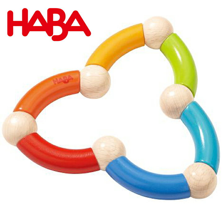 HABA ハバ 木のおもちゃ ドイツ製 ラトル クローバー がらがら カラフル ベビー用 知育玩具 かわいい