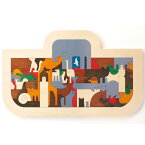 ジョージラック ノアの方舟 木のおもちゃ 動物 木製パズル 知育玩具 イギリス GeorgeLuckPuzzle ジョージ・ラック