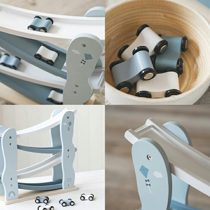 木のおもちゃ スロープトイ カースライダー レーベルレーベル 車 木製 男の子 知育玩具 label label 3