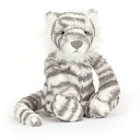 ジェリーキャット バシュフルアニマル ホワイトタイガー M ぬいぐるみ とら 白虎 かわいい Jellycat Bashful Snow Tiger Medium 31cm