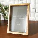 フォトフレーム 木製 おしゃれ L判 シンプル ナチュラル ブラウン 写真立て 横置き対応 インテリア雑貨