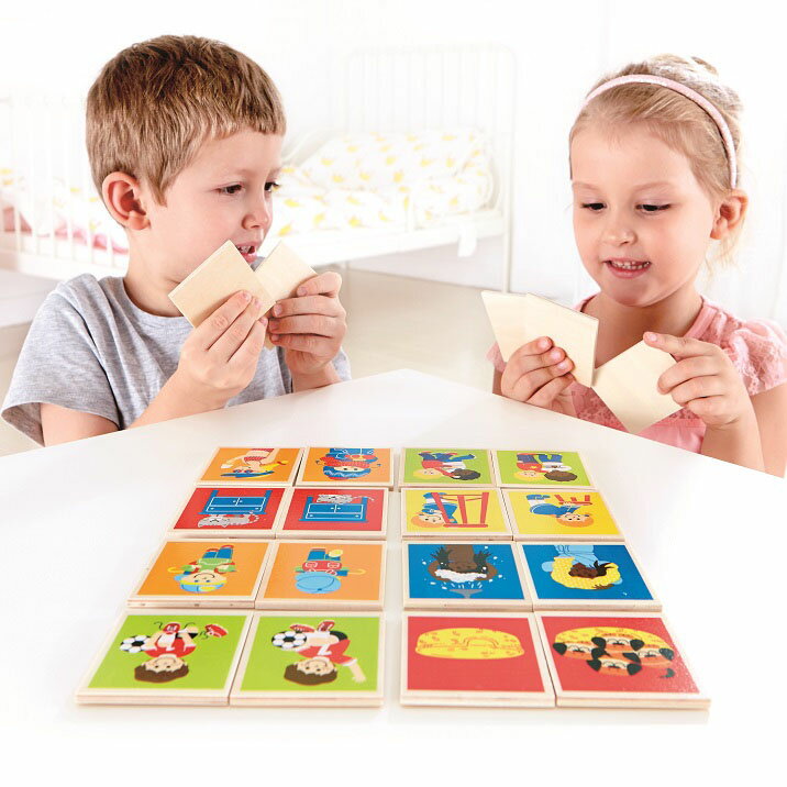 Hape ハペ社 木のおもちゃ コンバース 言葉遊び ゲーム 知育玩具 絵カード かわいい 幼児