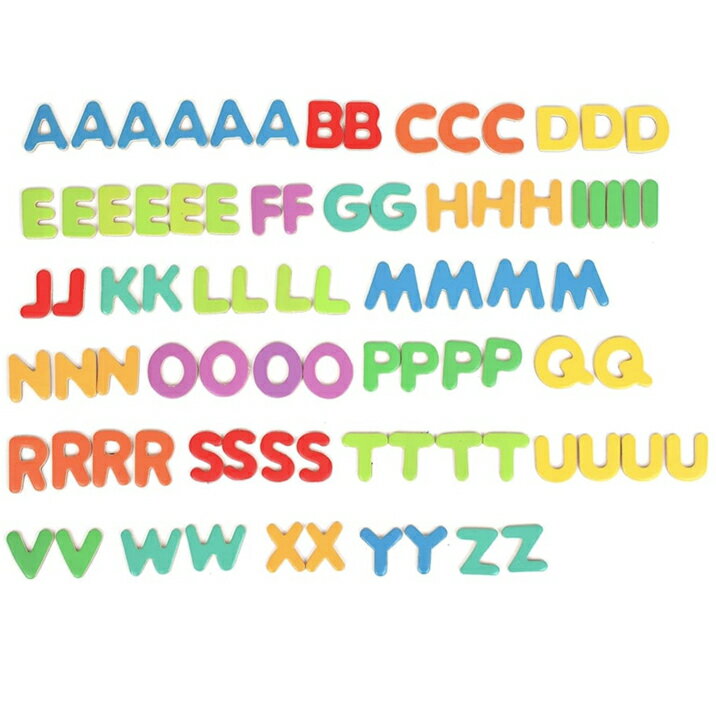 DJECO ジェコ アルファベット マグネットネット ABC 83スモールレターズ 英語 木のおもちゃ おしゃれ かわいい 知育玩具 カラフル 3