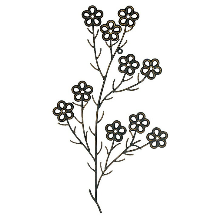 アイアンウォールデコレーション 花 壁飾り 壁面インテリア フラワーウォールデコ かわいい雑貨 おしゃれ アンティーク