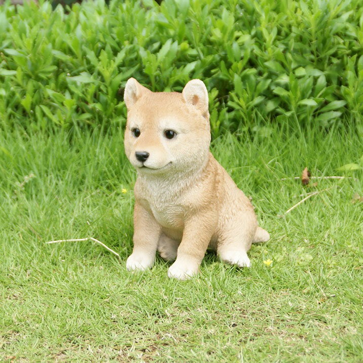 ガーデンオーナメント 豆柴 柴犬 雑貨 置物 豆しば かわいい