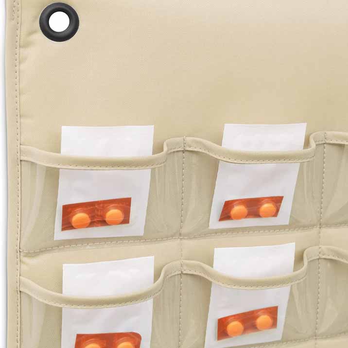 お薬カレンダー 薬管理 投薬カレンダー お薬ポケット 壁掛け ウォールポケット ベージュ グレー ブラック おしゃれ シンプル