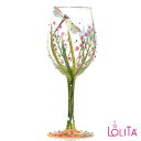 Lolita ロリータ ワイングラスDRAGON FLY トンボ セレブ愛用 おしゃれ ポップ かわいい キュート モダン デザイングラス ハンドペイント アー...