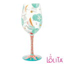 Lolita ロリータ ワイングラスSAILBOATS AND SAND DOLLARS セイルボート アンド サンドダラー ヨット セレブ愛用 おしゃれ ポッ...