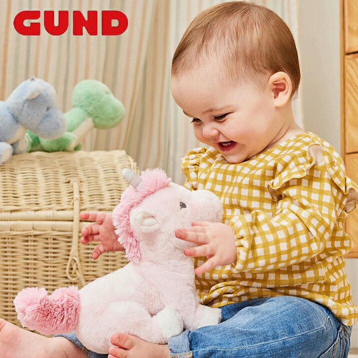 乐天商城 - ユニコーン ぬいぐるみ ライイング アローラ ユニコーン ガンド GUND かわいい ピンク