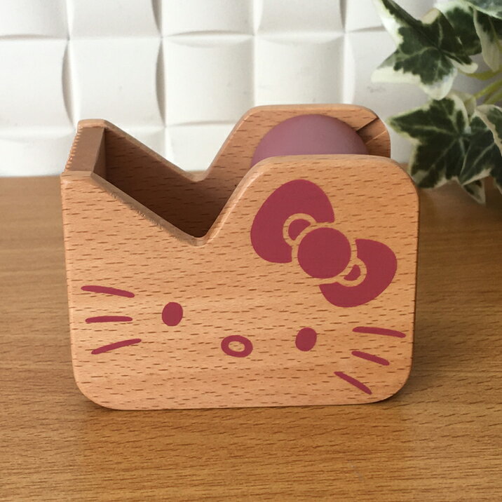 Rakuten - ハローキティ マスキングテープカッター 木製 かわいい インテリア雑貨