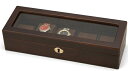 木製ウォッチケース 5本用 時計収納 腕時計 鍵付き 収納ケース 【あす楽対応】