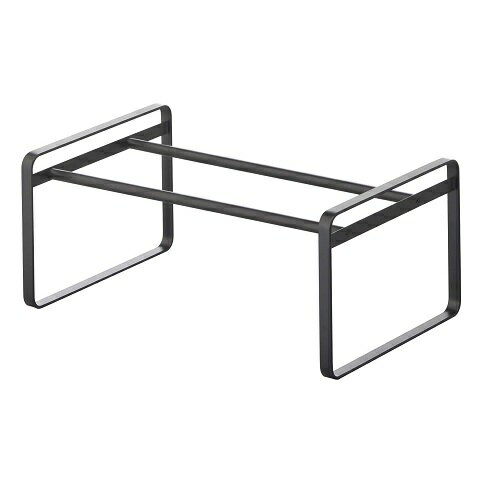 Rakuten - 伸縮シューズラック ブラック 黒 下駄箱下靴収納 玄関収納 スタッキング インテリア