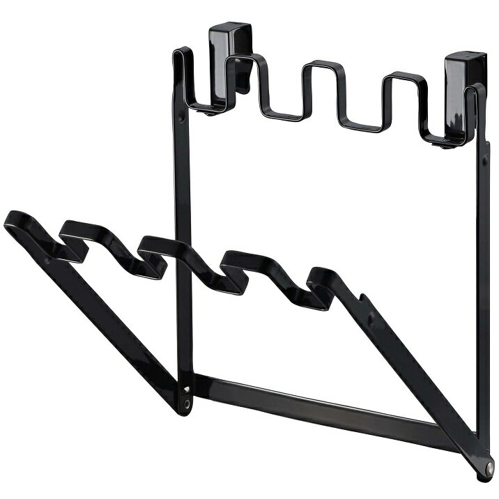 レジ袋ハンガー tower(タワー) ブラック 黒 キッチン ゴミ袋 分別 省スペース インテリア雑貨 [2]