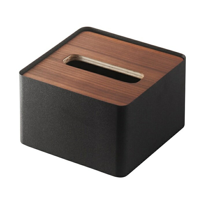 蓋付きティッシュケースS RIN(リン) ブラウン 木目調 収納 おしゃれ インテリア小物 リビング雑貨 [2]