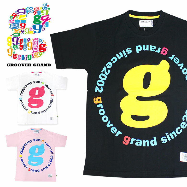 【80%OFF】【本日限定ポイント最大20倍】 GROOVER GRAND グルーバーグランド Tシャツ 半袖 メンズ かっこいい 白 黒 ピンク ビックロゴ 可愛い ストリート系 ファッション スケボー ダンス 衣装 B系 XXL 2XL 2L 3L 大きいサイズ プレゼント クリスマス