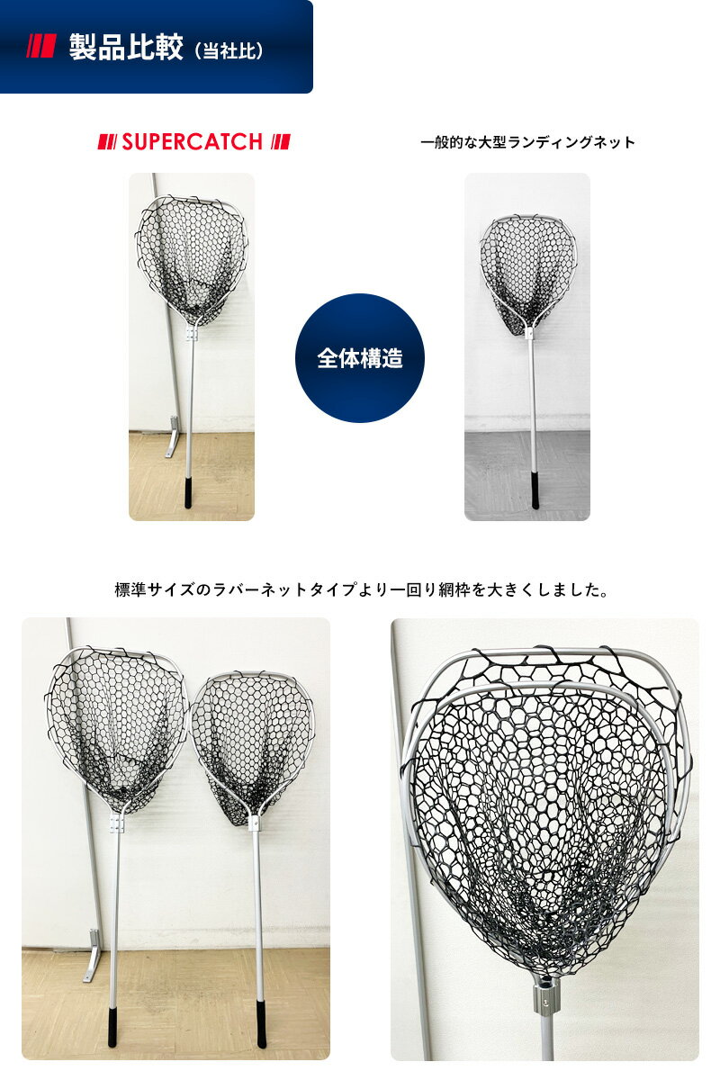 楽天市場 ランディングネット タモ網 60cm 釣り たも網 シーバス ラバーネット 大型 バス釣り トラウトネット クイックキャッチ アルミフレーム ビッグバス 管理釣り場 釣り堀 海上釣り堀 オフショア オカッパリ ボート 船用 遊漁 大物 フィッシング 釣り 釣り具