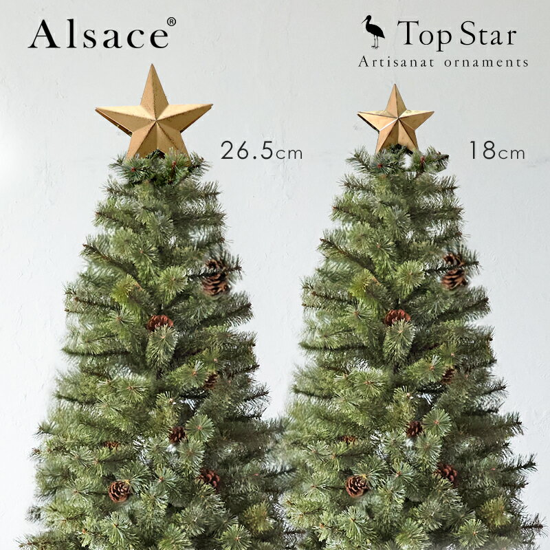 クリスマス オーナメント 星 トップスター ツリートップ アンティーク スチール ゴールド 塗装 1p 金属製 クリスマスツリー アルザス 飾り 金 北欧 おしゃれ アルザスツリー クリスマスツリー 星 トップ 飾り 柊 Christmas Xmas treeのサムネイル