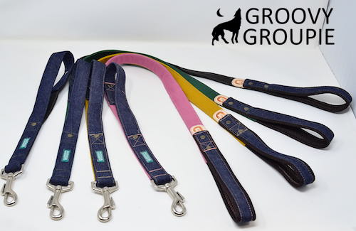 大型犬 リード サイドグリップ 【 ツイル とデニム 】 安心 安全 ダブルナスカン ダブルリード オプシ..