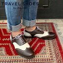 TRAVEL SHOES by chausser トラベルシューズバイショセ 防水 TR-004M ウィングチップマニッシュシューズ ブラック×ホワイトコンビ ダークブラウン×ホワイトコンビ　メンズシューズ ground 靴レビューキャンペーン実施中