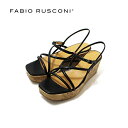 【セール40%OFF】FABIORUSCONIfabiorusconi ファビオルスコーニ EFFE1198 ベルトストラップ厚底ウェッジサンダル プラットフォ...