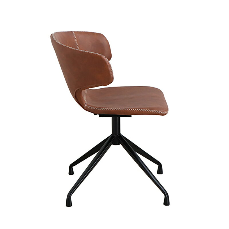 ・割引クーポン配布中!【4脚セット】ARM-DC-CA 回転式ダイニングチェア カラー| キャメルブラウン色/2色あります。材 料| 合成皮革、スチール脚サイズ| 幅54×奥行き53×高さ76cm 座面高:44cm北欧 組立品回転チェア デスクチェア 店舗 [2]