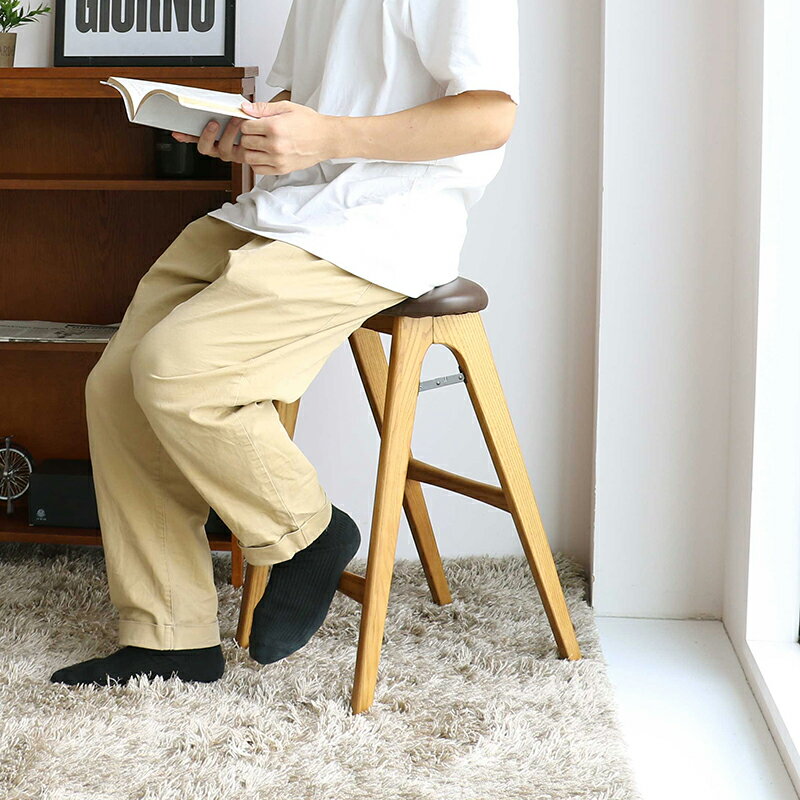 クーポン祭り開催中!【2脚セット】【ブラウン色シート】商品名| BLU カウンターチェア ハイチェアカラー| ブラウン色シート(全2色)サイズ| 幅42×奥行き40×高さ60.5cm無垢材チェア バーチェア コントラクトにも 組立品 [2]