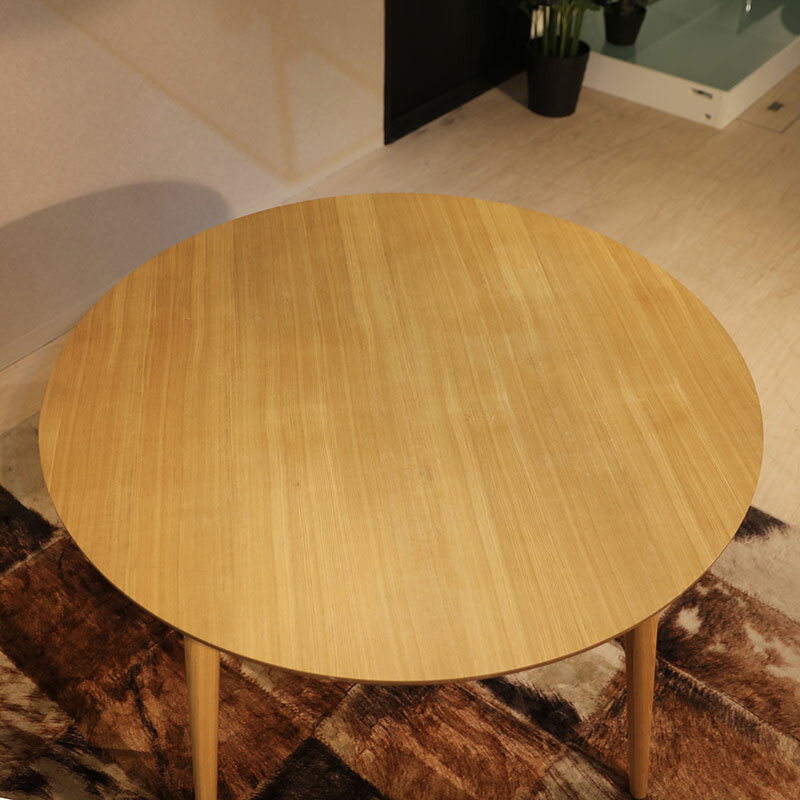 商品名| HABY円卓ダイニングテーブル【1台単品】カラー| ナチュラル:ウレタン塗装サイズ| 天板直径 110cm※テーブルのみの販売 [2]
