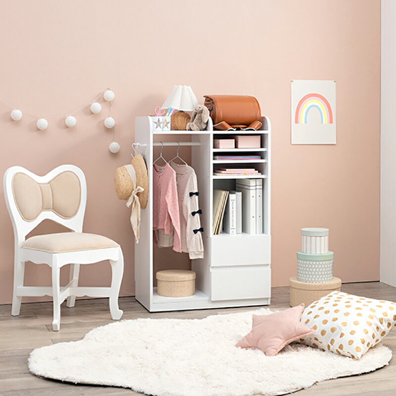 商品名 LaRack ララック【1台単品】ランドセルラックカラー ナチュラル・グレー・ホワイト / 全3色サイズ 幅68.5 奥行41.5 高さ107cm組み立て商品 キッズ収納 キャスター付き ランドセル収納 収納棚 収納シェルフ 収納ラック ランドセル置き 絵本ラック 引き出し