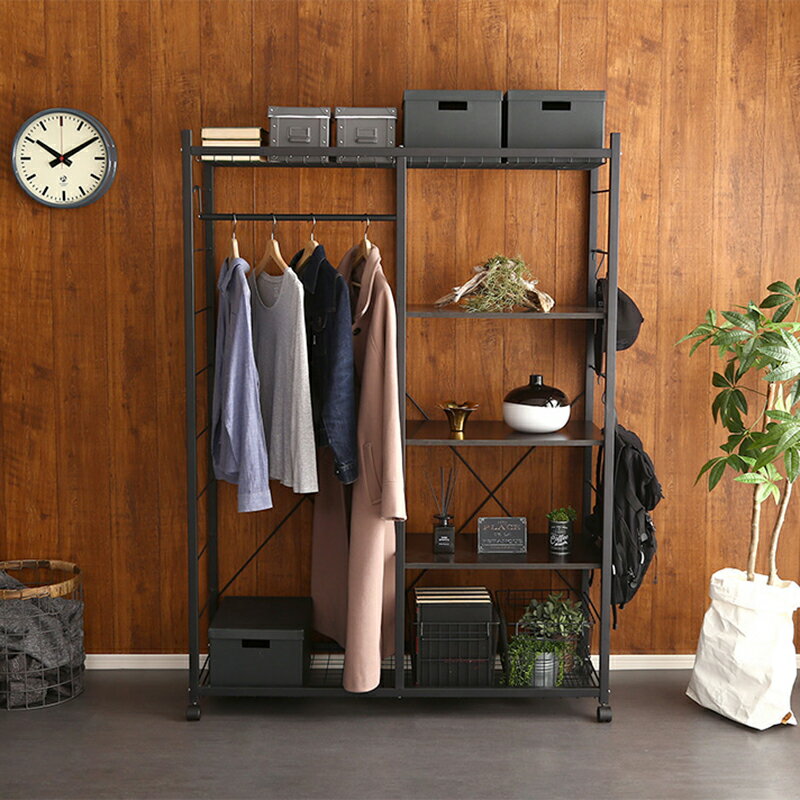 ����̾ LCS-HR ��119cm �ϥ󥬡���å���1��ñ�ʡۥ��顼 �������֥饦��ࡡ�� MDF �������륵���� ��119�߱��Ԥ�44�߹⤵164.5cm�磻�ɥ����� ��Ω�ƾ��� �����ȥϥ󥬡�����ϥ󥬡� �����ȳݤ� �����ݤ� �����Ǽ